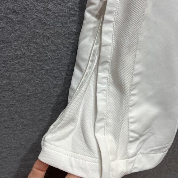 Prince Warm Up-Gym-Golf-Tennis Zipper Leg Joggers White Mens Size L - Picture 9 of 16